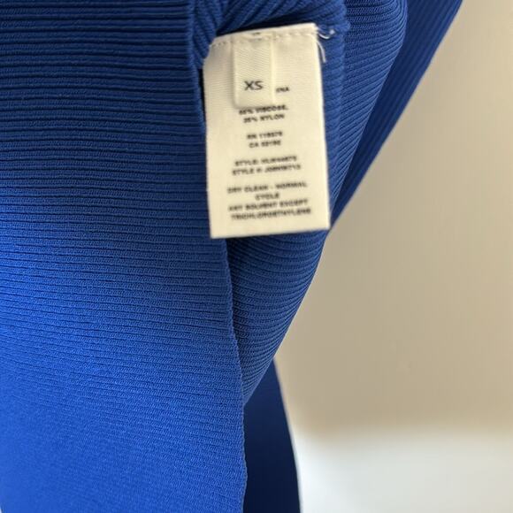 Helmunt Lang Blue Stretch Bodycon Dress Size: XS - Picture 6 of 6